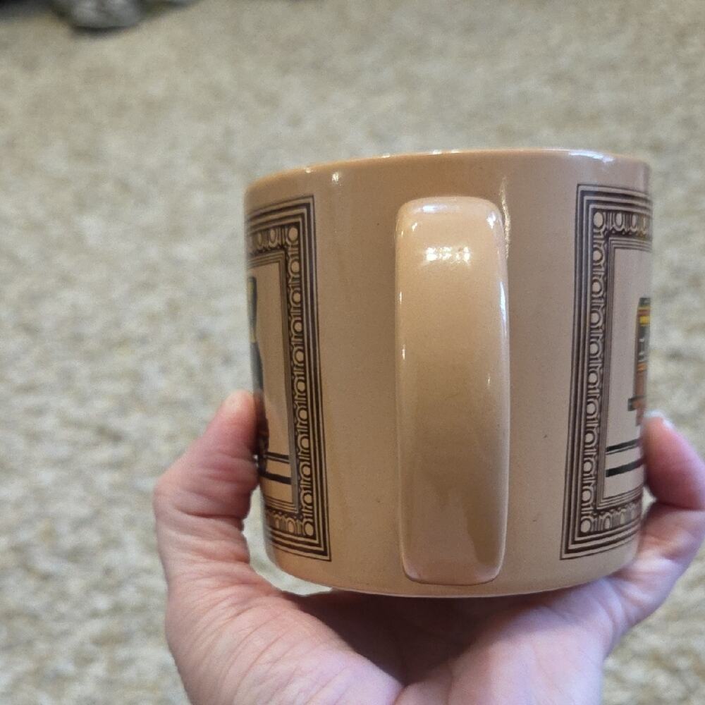 Vintage Chaps Ralph Lauren Train Design Tan Mug - Picture 4 of 7